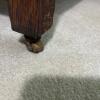 Antique Oak Washstand with Drawer and Cabinet Doors - 3