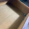 Antique Oak Washstand with Drawer and Cabinet Doors - 8