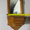 Wall-Mounted Wooden Shelf Mirror - 6