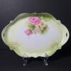 Hand-Painted German Porcelain Tray & Reticulated Plate Set - 2