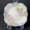 Hand-Painted German Porcelain Tray & Reticulated Plate Set - 7
