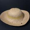 Natural Woven Straw Sun Hat With Yellow Ribbon - 2