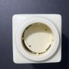 Square Ceramic Dispenser With Embossed Botanical Design - 4
