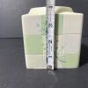 Square Ceramic Dispenser With Embossed Botanical Design - 8