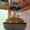 Antique Wall-Mounted Cast Iron Oil Lamp - 2