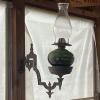 Antique Wall-Mounted Cast Iron Oil Lamp
