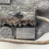Pair Of Commemorative Pewter Communications Telephone Lineman Belt Buckles - 6