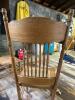 Pair of Oak Dining Chairs with Cane Seats and Ornate Spindle Backs - 4