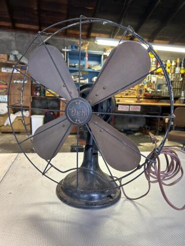 Vintage Diehl Electric Desk Fan