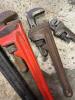 Set of 4 Ridgid Pipe Wrenches - 4
