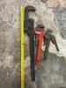 Set of 4 Ridgid Pipe Wrenches - 5