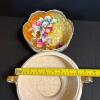 Trio of China Serving Bowls - Nippon Hand Painted, Thompson Aladdin - Floral and Fruit Motifs - 10