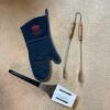 Barbeque Grilling Three Piece Lot - Pampered Chef Spatula, Tongs, and Oven Mitt