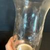 Pair of International Sterling Hurricane Candle Holders with Etched Glass Shades - 3