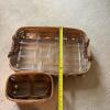 Pair of Woven Storage Baskets with Plastic Liners - One Peterboro Basket Co. Insert - 7