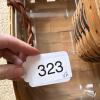 Pair of Woven Storage Baskets with Plastic Liners - One Peterboro Basket Co. Insert - 8