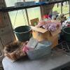 Bulk Lot of Gardening Supplies: Miracle-Gro Potting Mix, Assorted Planters, Tools, and Accessories - 2