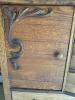 Antique Oak Sideboard Buffet with Mirror - 10