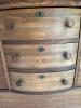 Antique Oak Sideboard Buffet with Mirror - 11