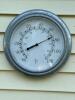 Galvanized Metal Outdoor Wall Thermometer