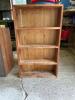 Mid-Size 4-Shelf Wood Bookcase