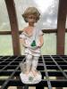 Child Garden Statue with Bucket, Tools, and Frog