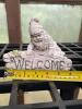 Small Concrete Garden Gnome Welcome Statue - 3