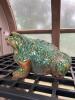 Large Realistic Glazed Ceramic Frog Garden Statue - 3