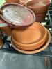Terracotta Flower Pot and Saucer Lot- Various Sizes - 3