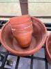 Terracotta Flower Pot and Saucer Lot- Various Sizes - 4