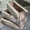 Weathered Wooden Planter Boxes