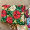 Assorted Tablecloths & Linens Lot - Christmas, Easter, Plaid, Ivory with Quilted Leaf Potholder - 4