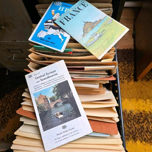 Vintage Travel Map & Guidebook Collection
