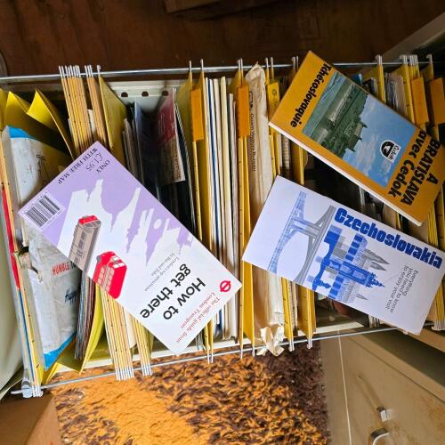 Large Vintage Travel Map and Brochure Collection
