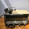 Hallicrafters S-38E Communications Receiver, 4-Band, 1957, Original Headphones, Serial D74A30