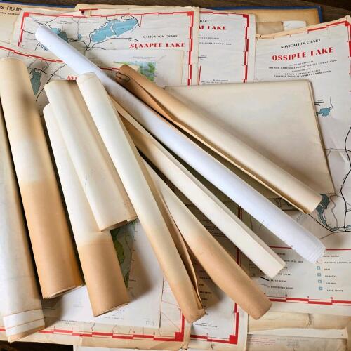 Collection of Vintage New Hampshire Topographic & Navigation Maps Lot