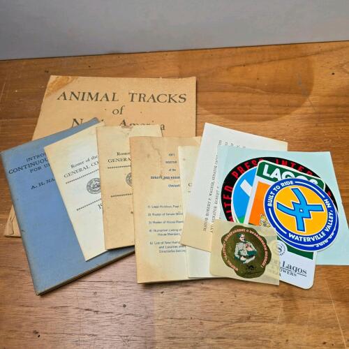 Vintage Ephemera Lot: Booklets, Pamphlets, and Stickers from