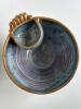 Sunset Canyon Pottery Stoneware Chip and Dip Bowl, Blue/Brown Drip Glaze - 2