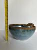 Sunset Canyon Pottery Stoneware Chip and Dip Bowl, Blue/Brown Drip Glaze - 3