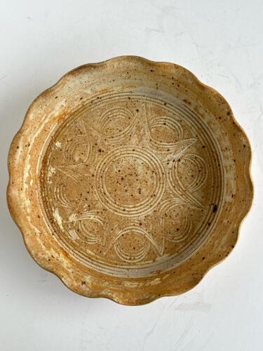 Handmade Stoneware Pie Dish by Cindy Angliss