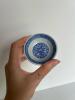 Set of 8 Blue & White Mini Chinese Porcelain Dipping Bowls - 4