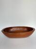 Large Mid-Century Modern Teak Oval Wooden Serving Bowl