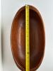 Large Mid-Century Modern Teak Oval Wooden Serving Bowl - 4