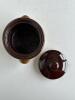 Set of 7 Brown Glazed Ceramic French Onion Soup Bowls with Lids - 3