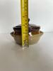 Set of 7 Brown Glazed Ceramic French Onion Soup Bowls with Lids - 6