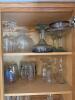 Glass and Stemware Cabinet Lot - 4