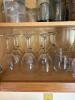 Glass and Stemware Cabinet Lot - 5