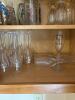 Glass and Stemware Cabinet Lot - 6