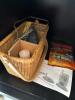 Black Kitchen Buffet Cabinet with Contents - 5