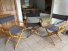 Set of 3 Wooden Director&rsquo;s Chairs